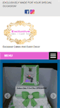 Mobile Screenshot of exclusivecakesandeventdeco.com
