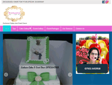Tablet Screenshot of exclusivecakesandeventdeco.com
